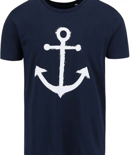 pánské modro bílé námořnické tričko s kotvou