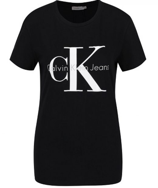 klasické dámské černé triko preztižní značky Calvin Klein
