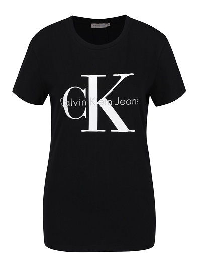 klasické dámské černé triko preztižní značky Calvin Klein