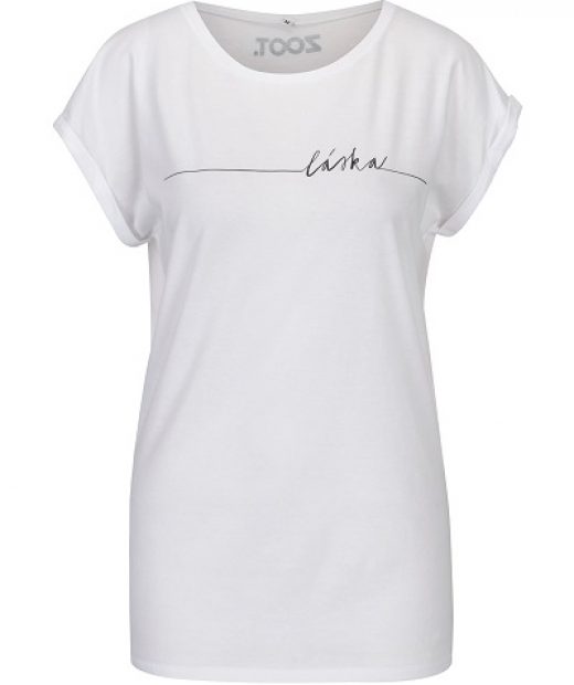 bílé dámské tričko s nápisem láska od ZOOT original